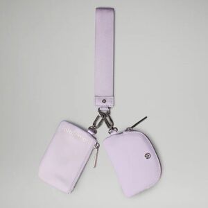 NWT Lululemon Dual Pouch Wristlet
Lilac Ether/White Opal